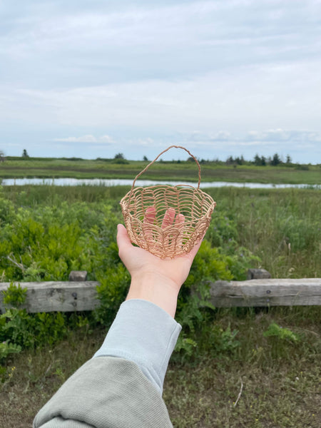 Paper-Wrapped Wire Basket