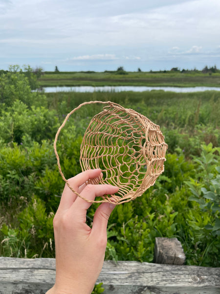 Paper-Wrapped Wire Basket
