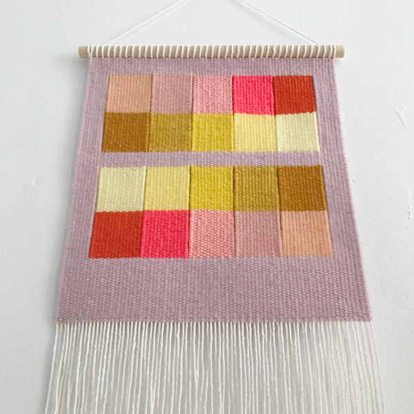 Flat Gradient: Mauve, Pink and Yellow