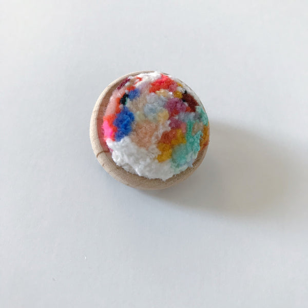 Circle Brooch: COMMUNITY GARDEN