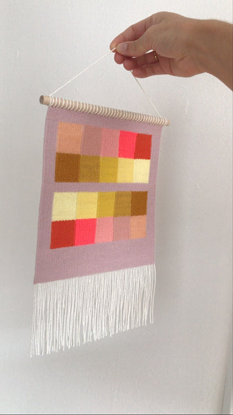 Flat Gradient: Mauve, Pink and Yellow