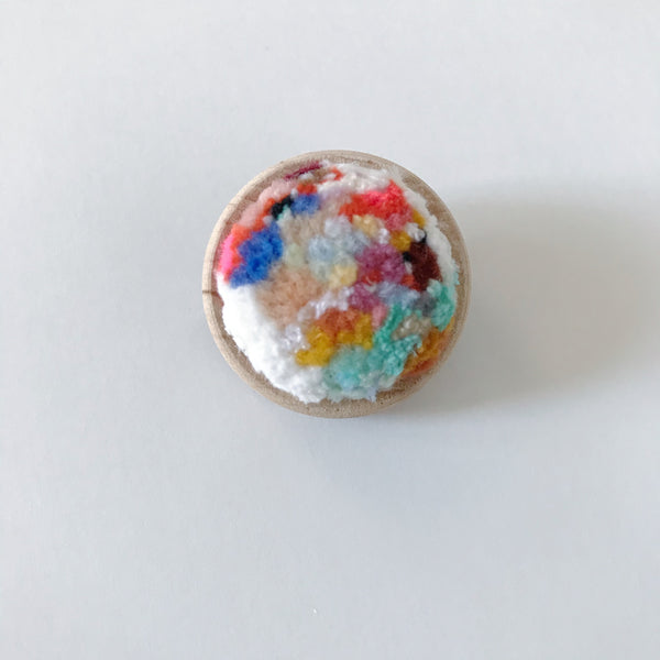 Circle Brooch: COMMUNITY GARDEN
