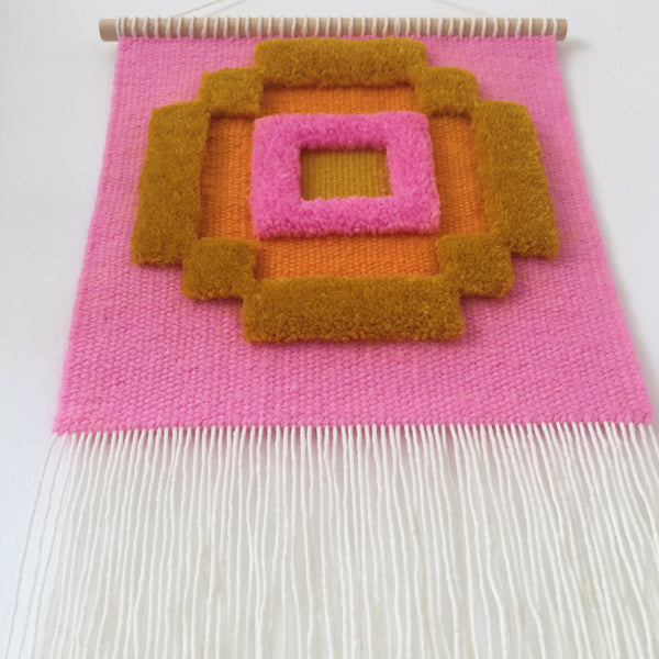MAZE: pink & yellow