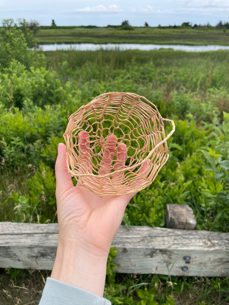 Paper-Wrapped Wire Basket