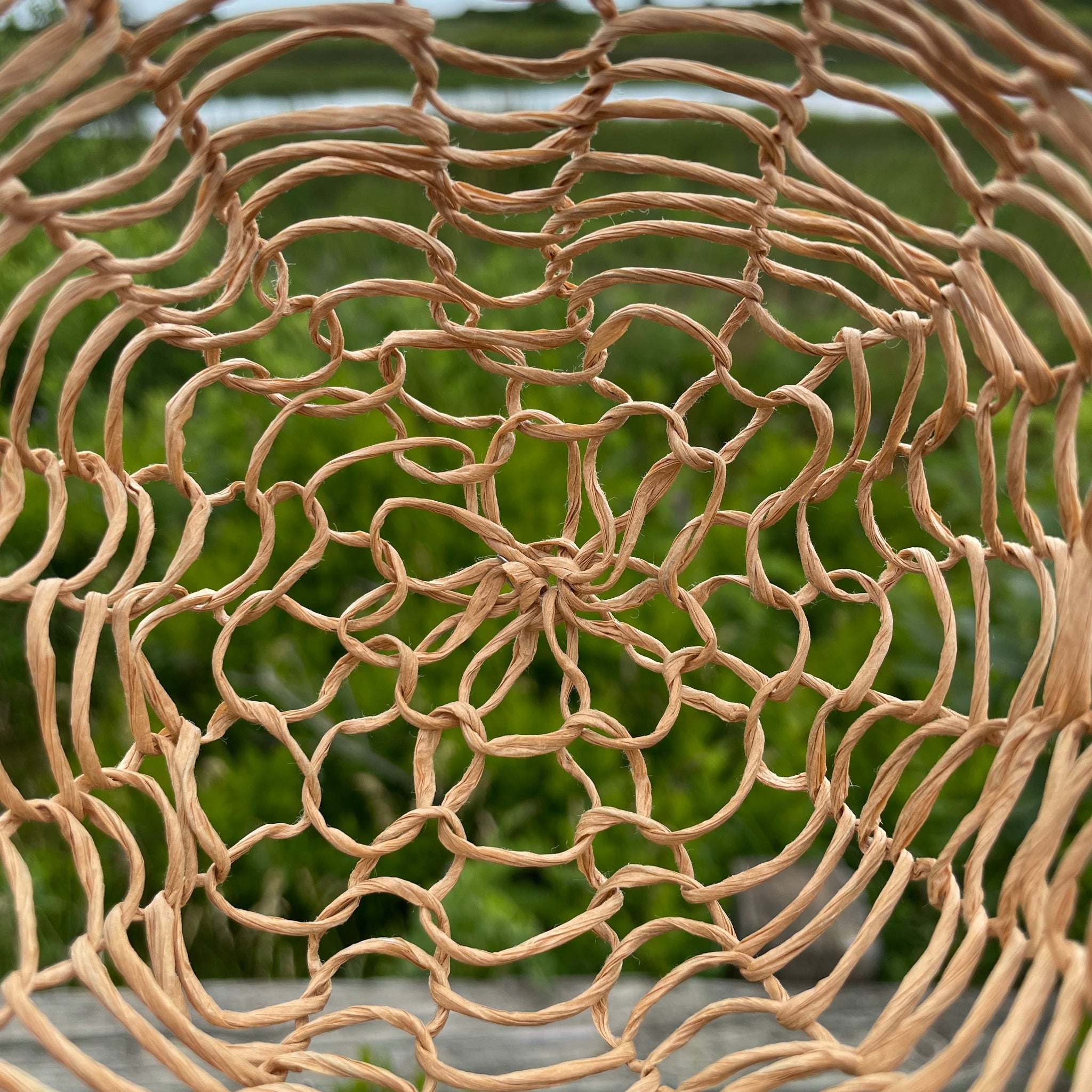 Paper-Wrapped Wire Basket