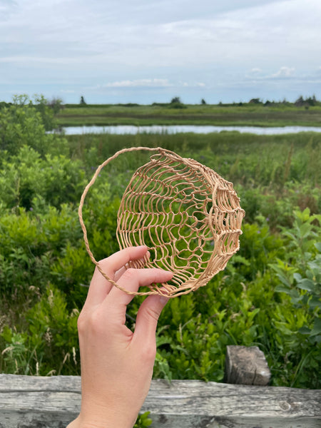 Paper-Wrapped Wire Basket