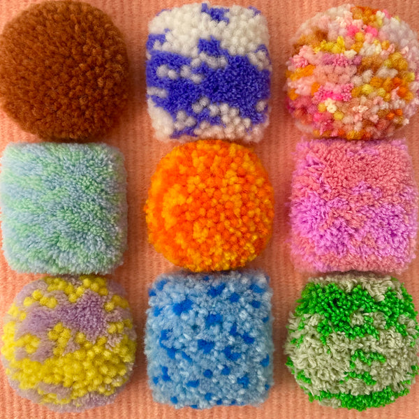 Peach Circle Puff