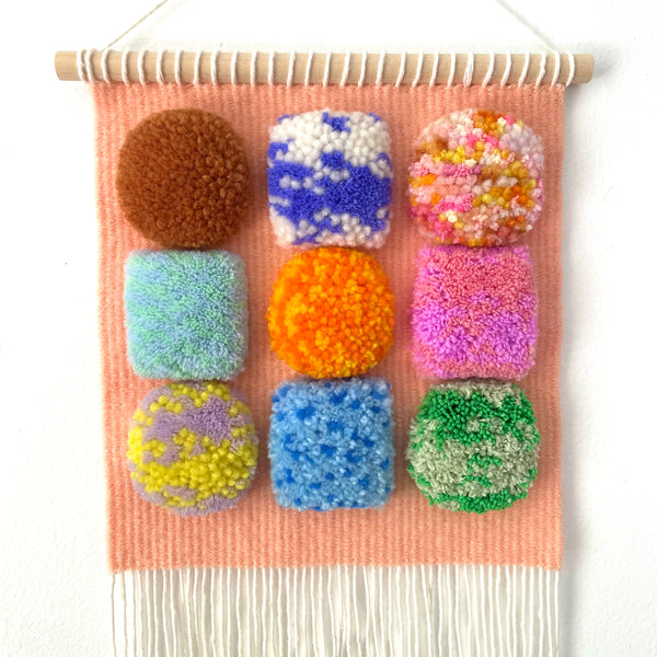 Peach Circle Puff