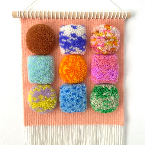 Peach Circle Puff