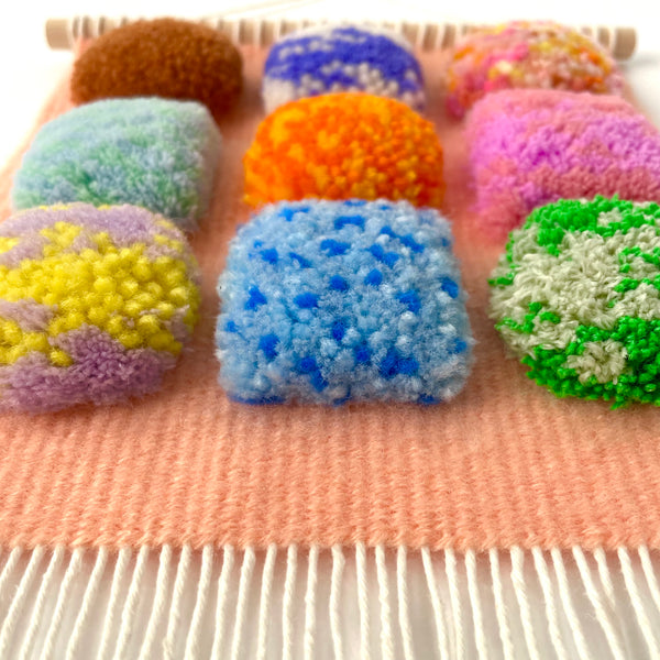 Peach Circle Puff