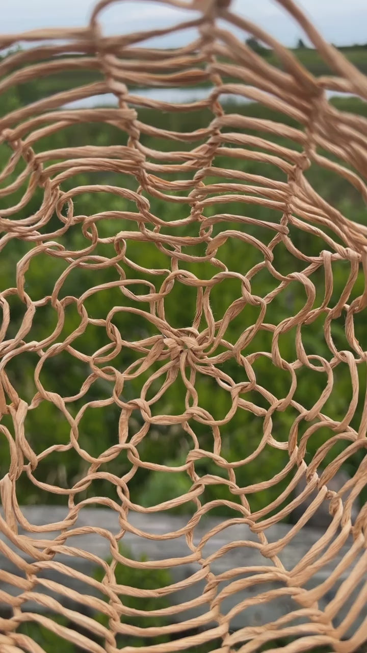 Paper-Wrapped Wire Basket