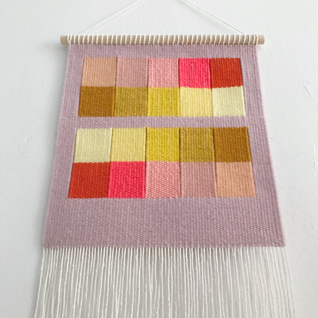 Flat Gradient: Mauve, Pink and Yellow